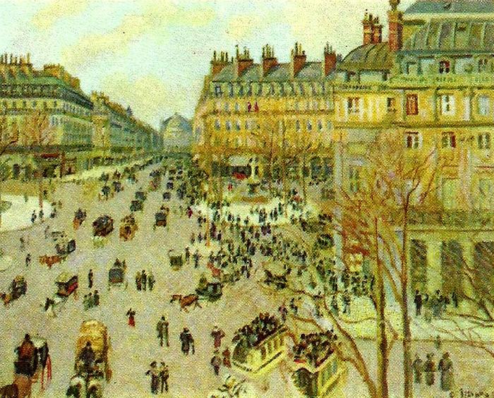 Camille Pissarro avenue de l, opera china oil painting image